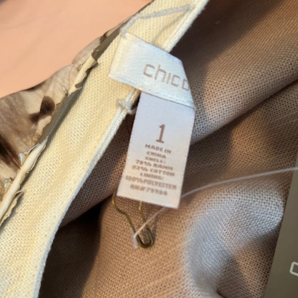 Chico's Reversible Taupe Lynette pattern Animal p… - image 9